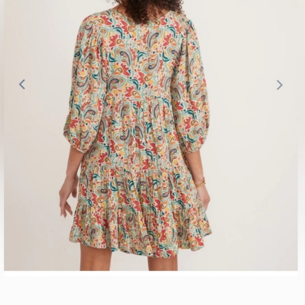Marine Layer Scarlett paisley print mini dress - Picture 8 of 14